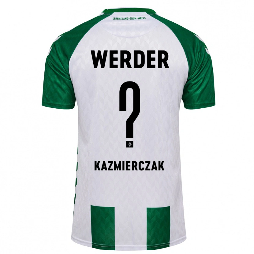Danxen Mænd Daniel Kazmierczak #0 Grøn Hvid Hjemmebane Spillertrøjer 2026/27 Trøje T-Shirt