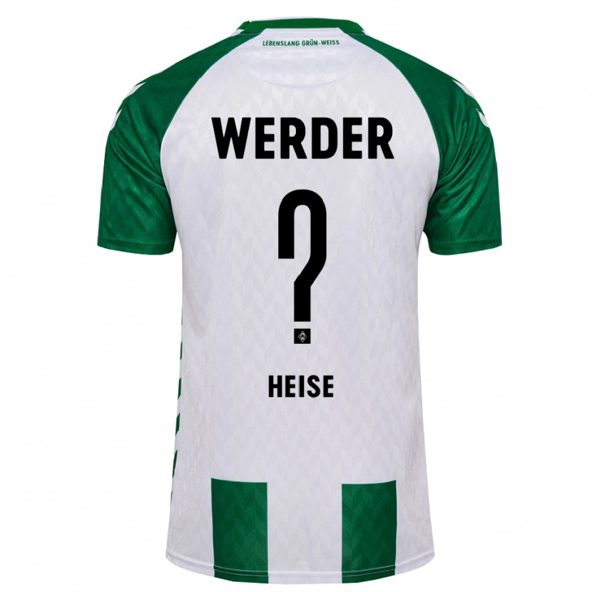 Danxen Mænd Marius Heise #0 Grøn Hvid Hjemmebane Spillertrøjer 2026/27 Trøje T-Shirt