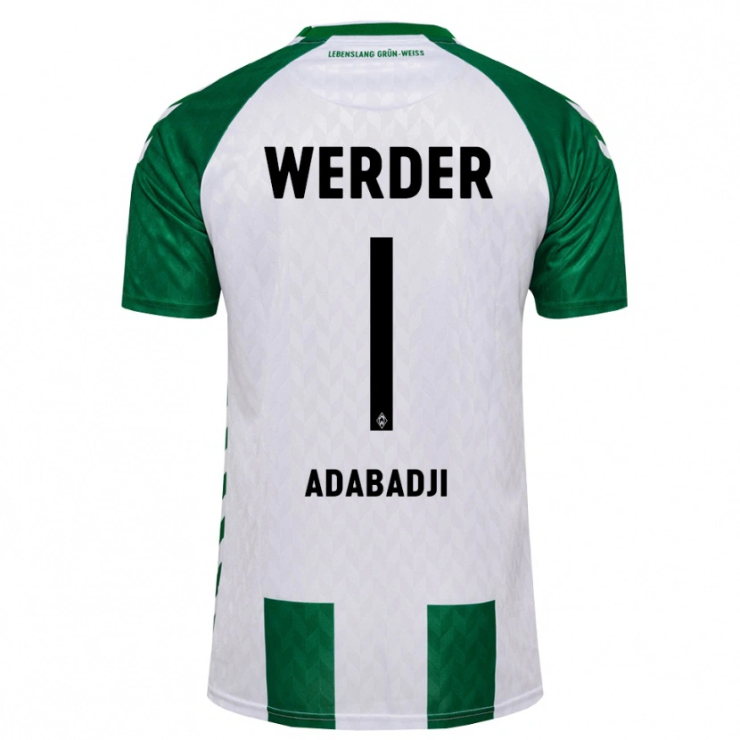 Danxen Mænd Kwassi-Vivien Felix Adabadji #1 Grøn Hvid Hjemmebane Spillertrøjer 2026/27 Trøje T-Shirt