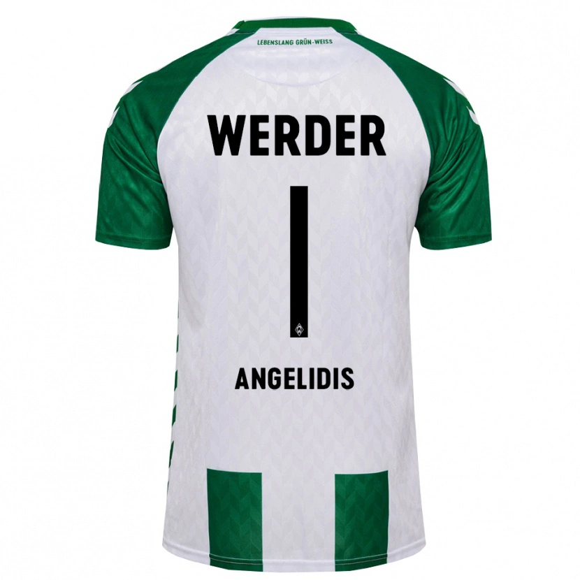 Danxen Mænd Spyros Angelidis #1 Grøn Hvid Hjemmebane Spillertrøjer 2026/27 Trøje T-Shirt