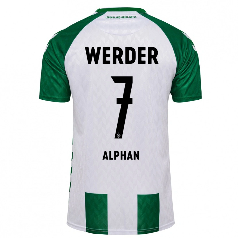 Danxen Mænd Metehan Alphan #7 Grøn Hvid Hjemmebane Spillertrøjer 2026/27 Trøje T-Shirt