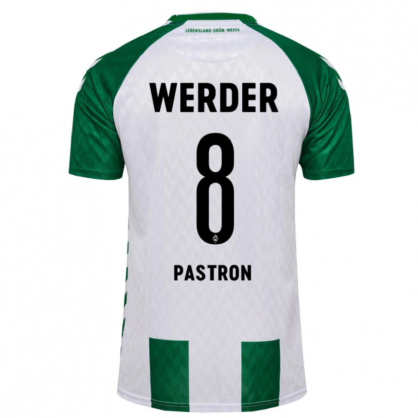 Danxen Mænd Tommy Pastron #8 Grøn Hvid Hjemmebane Spillertrøjer 2026/27 Trøje T-Shirt