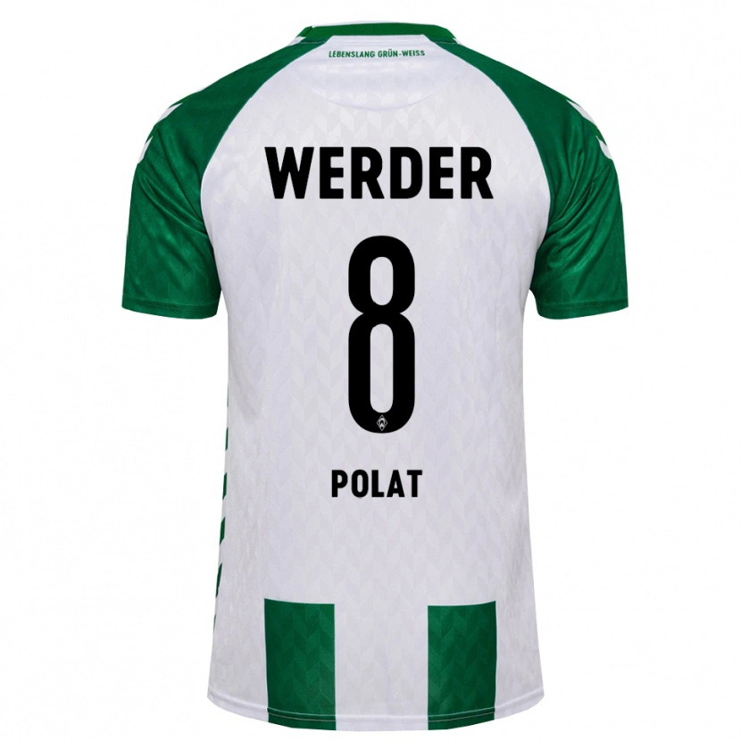 Danxen Mænd Mikail Polat #8 Grøn Hvid Hjemmebane Spillertrøjer 2026/27 Trøje T-Shirt