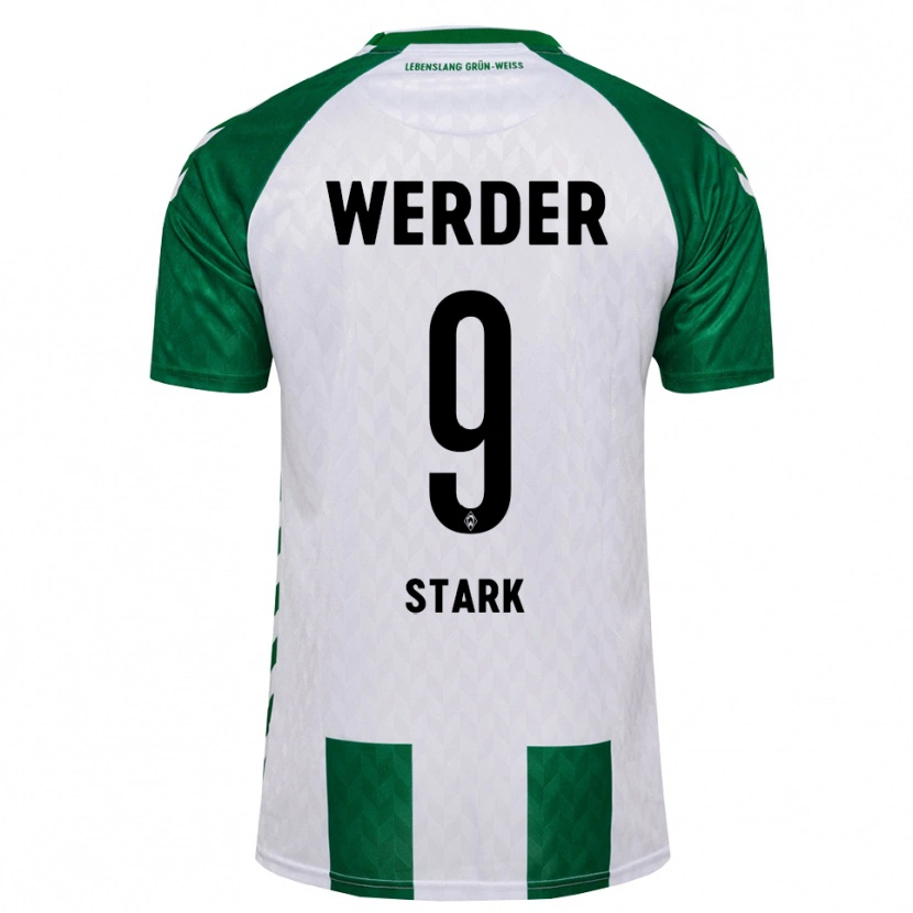 Danxen Mænd Christian Stark #9 Grøn Hvid Hjemmebane Spillertrøjer 2026/27 Trøje T-Shirt
