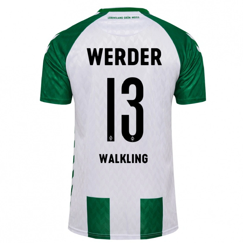 Danxen Mænd Ricarda Walkling #13 Grøn Hvid Hjemmebane Spillertrøjer 2026/27 Trøje T-Shirt