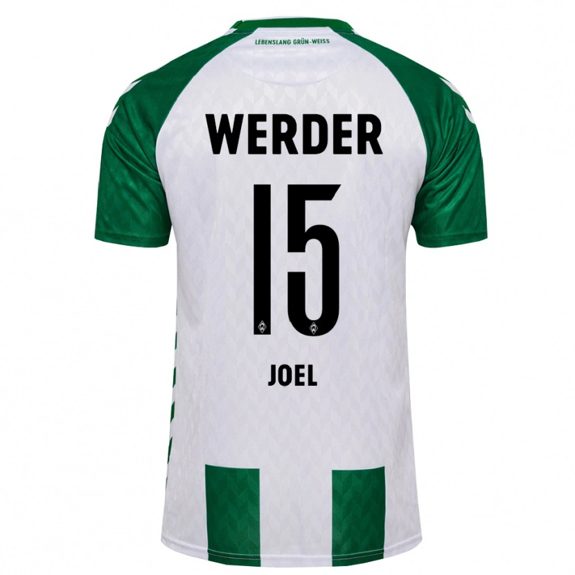 Danxen Mænd Joshua Joel #15 Grøn Hvid Hjemmebane Spillertrøjer 2026/27 Trøje T-Shirt