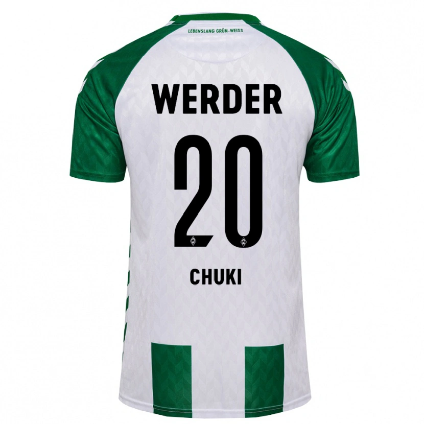 Danxen Mænd Chuki #20 Grøn Hvid Hjemmebane Spillertrøjer 2026/27 Trøje T-Shirt