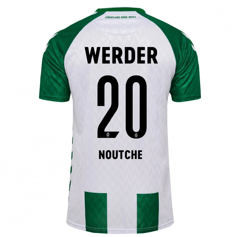 Danxen Mænd Steven Noutche #20 Grøn Hvid Hjemmebane Spillertrøjer 2026/27 Trøje T-Shirt
