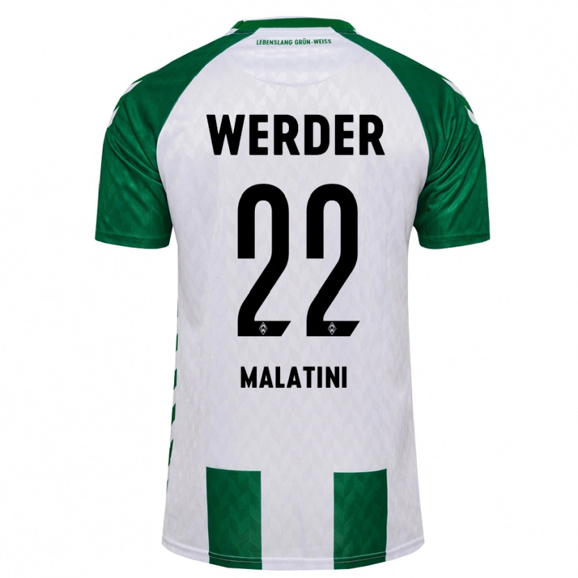 Danxen Mænd Julián Malatini #22 Grøn Hvid Hjemmebane Spillertrøjer 2026/27 Trøje T-Shirt