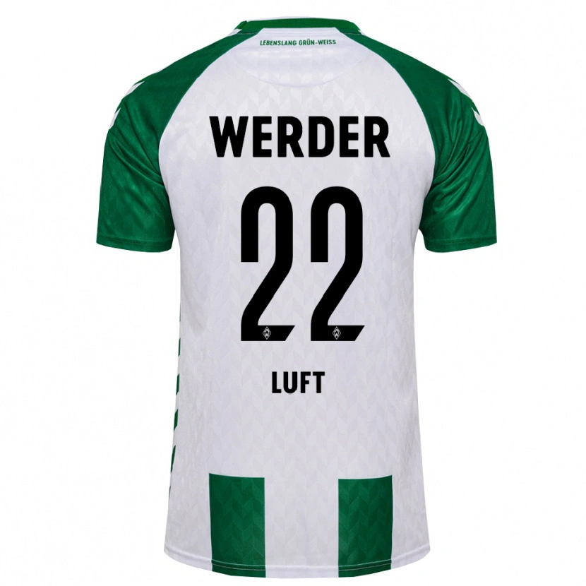 Danxen Mænd Julian Luft #22 Grøn Hvid Hjemmebane Spillertrøjer 2026/27 Trøje T-Shirt