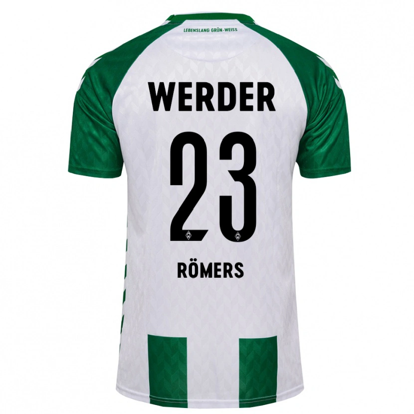 Danxen Mænd Arian Römers #23 Grøn Hvid Hjemmebane Spillertrøjer 2026/27 Trøje T-Shirt