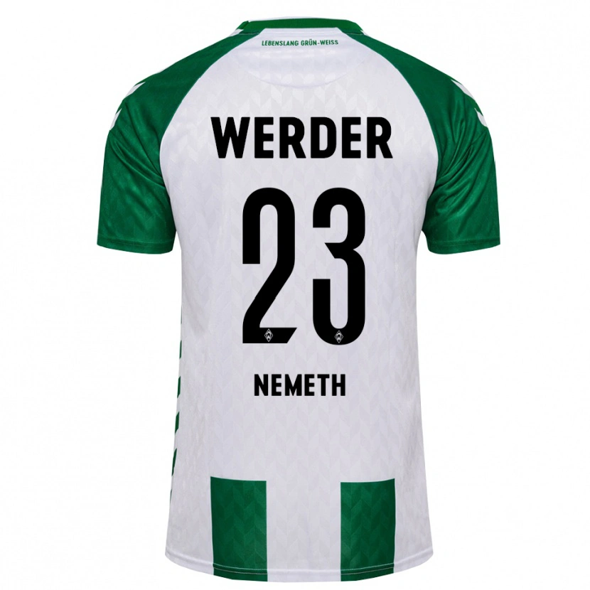 Danxen Mænd Hanna Nemeth #23 Grøn Hvid Hjemmebane Spillertrøjer 2026/27 Trøje T-Shirt