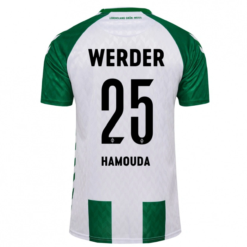 Danxen Mænd Ramiz Hamouda #25 Grøn Hvid Hjemmebane Spillertrøjer 2026/27 Trøje T-Shirt