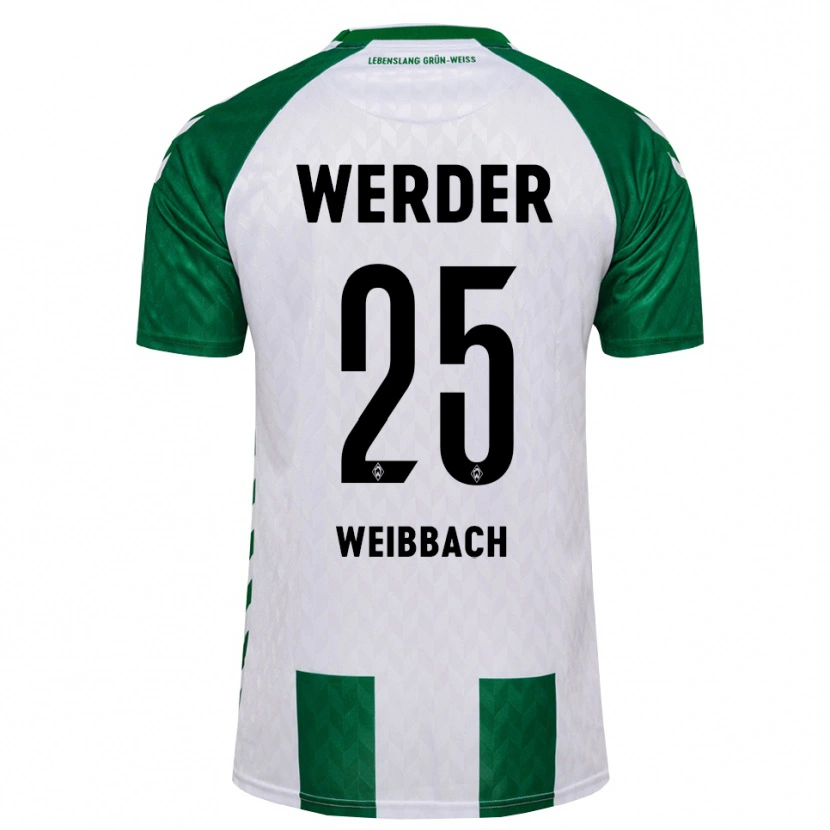 Danxen Mænd Noah Weißbach #25 Grøn Hvid Hjemmebane Spillertrøjer 2026/27 Trøje T-Shirt