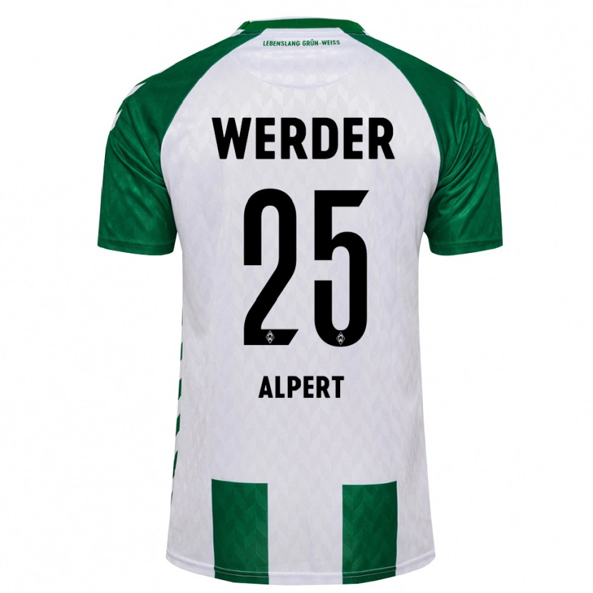 Danxen Mænd Marvin Alpert #25 Grøn Hvid Hjemmebane Spillertrøjer 2026/27 Trøje T-Shirt