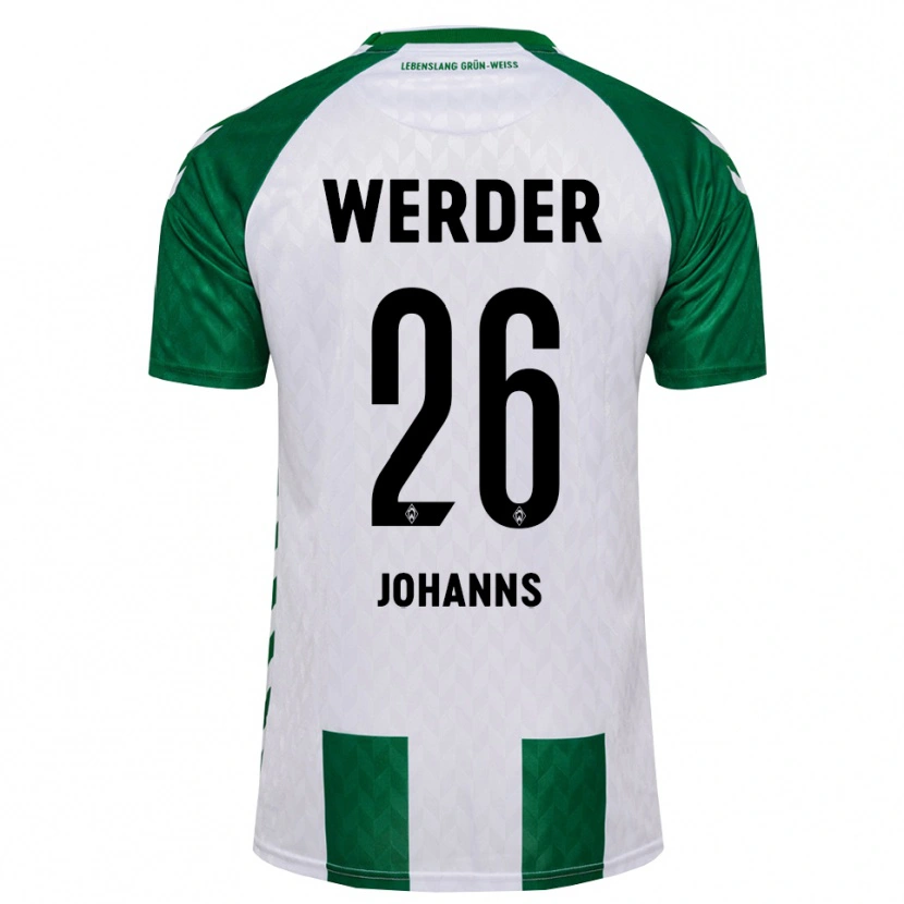 Danxen Mænd Lennart Johanns #26 Grøn Hvid Hjemmebane Spillertrøjer 2026/27 Trøje T-Shirt
