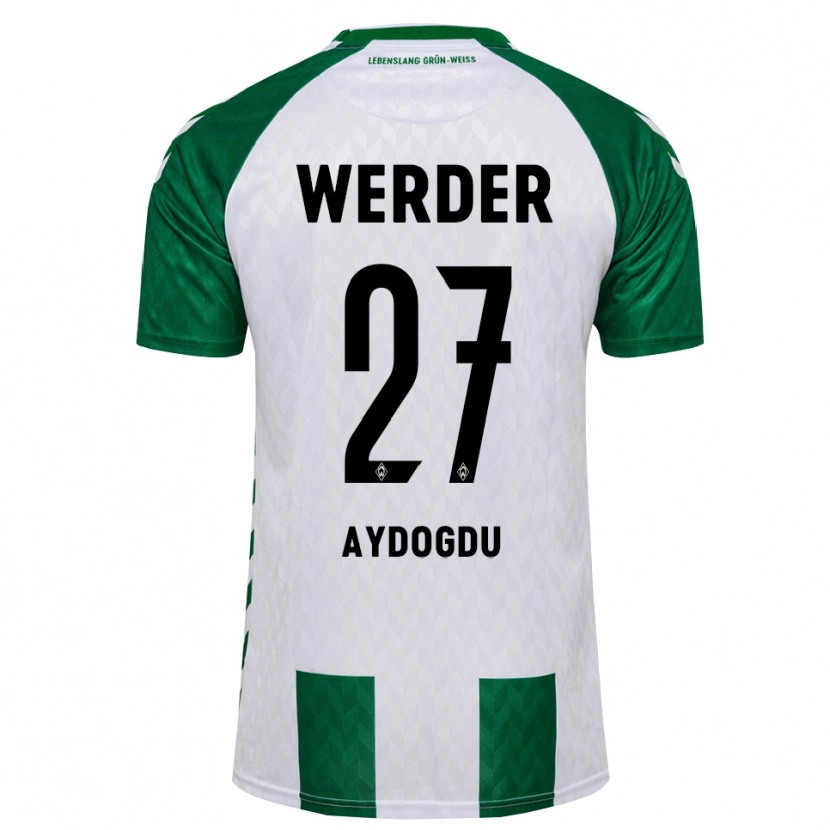 Danxen Mænd Onur Aydogdu #27 Grøn Hvid Hjemmebane Spillertrøjer 2026/27 Trøje T-Shirt