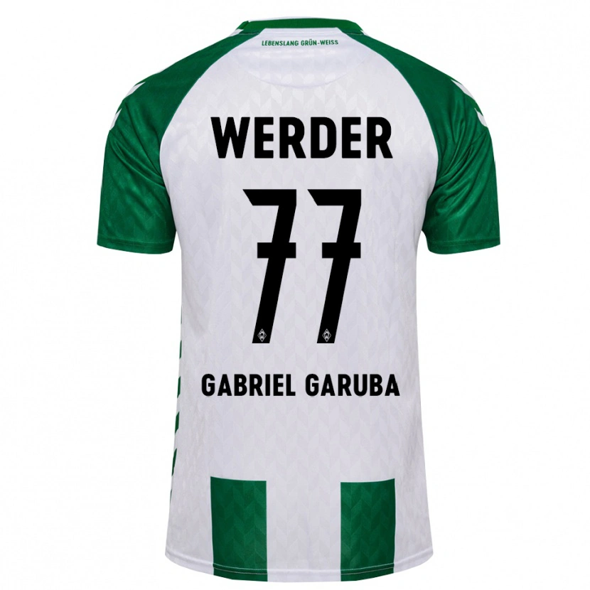 Danxen Mænd Najib Gabriel Garuba #77 Grøn Hvid Hjemmebane Spillertrøjer 2026/27 Trøje T-Shirt