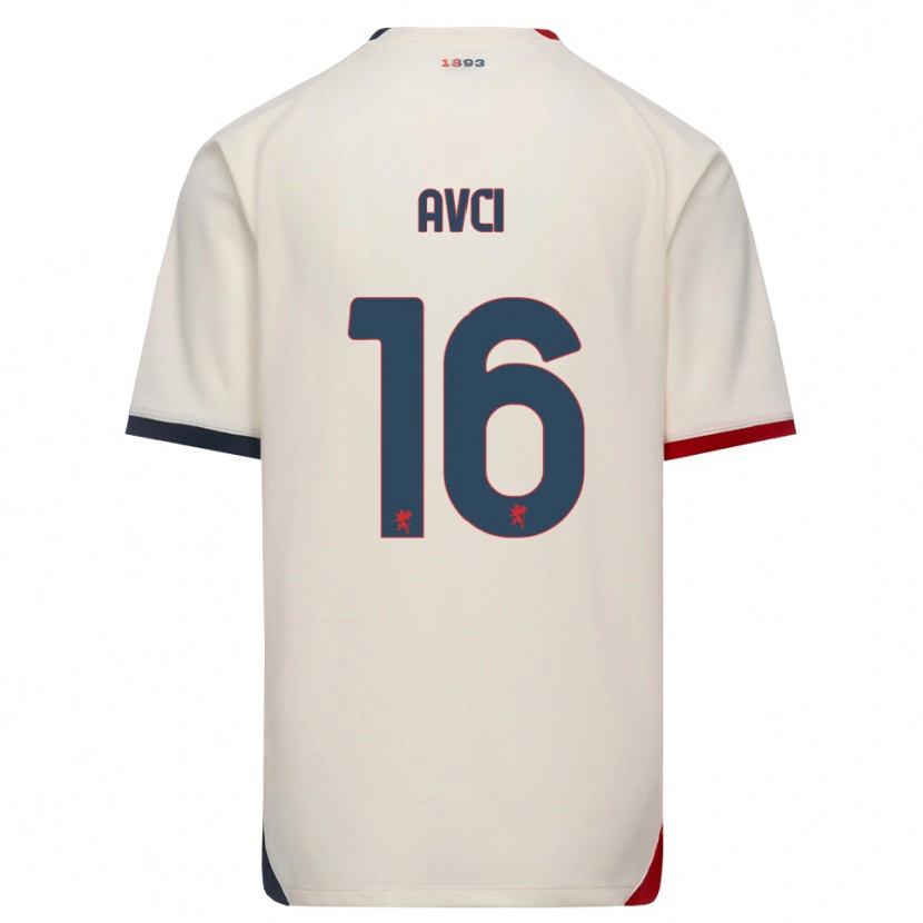Danxen Mænd Bora Avci #16 Off-White Rød Udebane Spillertrøjer 2026/27 Trøje T-Shirt