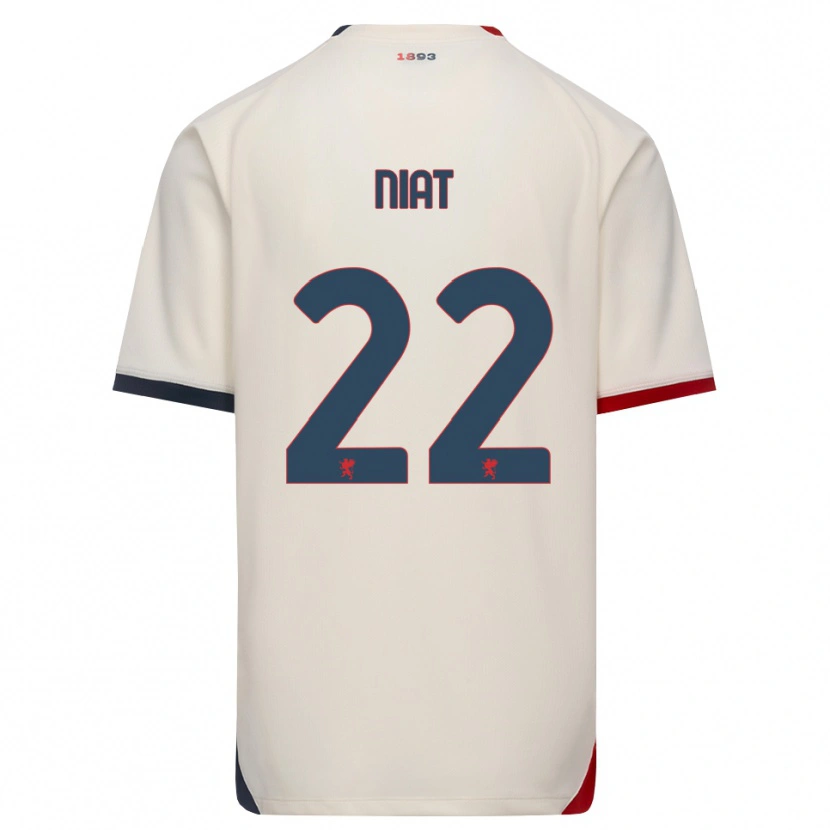 Danxen Mænd Yahvan Niat #22 Off-White Rød Udebane Spillertrøjer 2026/27 Trøje T-Shirt