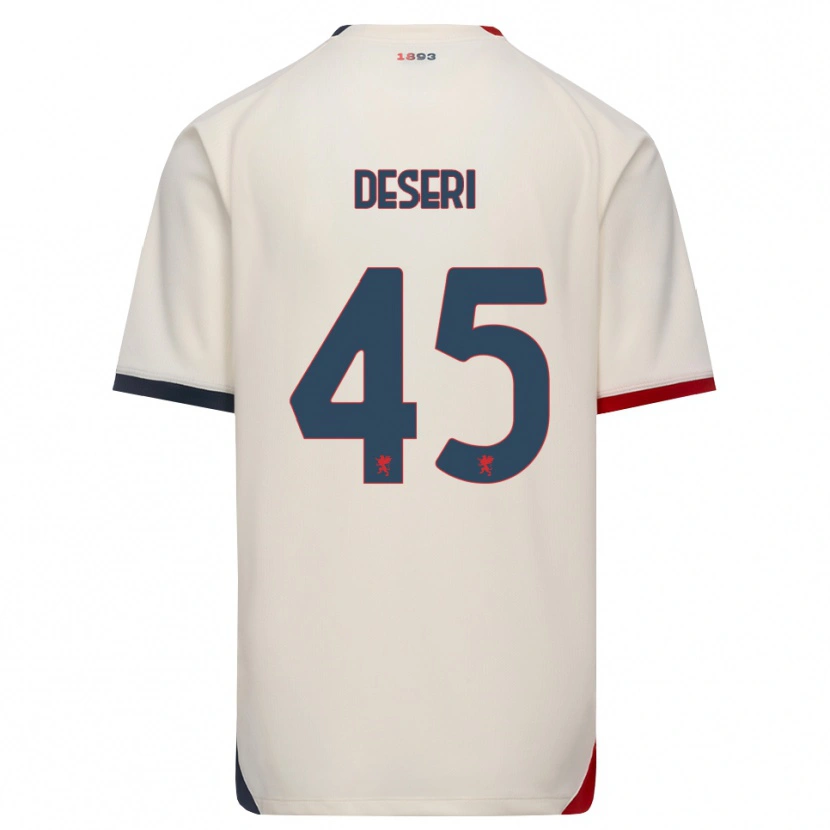 Danxen Mænd Gracien Deseri #45 Off-White Rød Udebane Spillertrøjer 2026/27 Trøje T-Shirt
