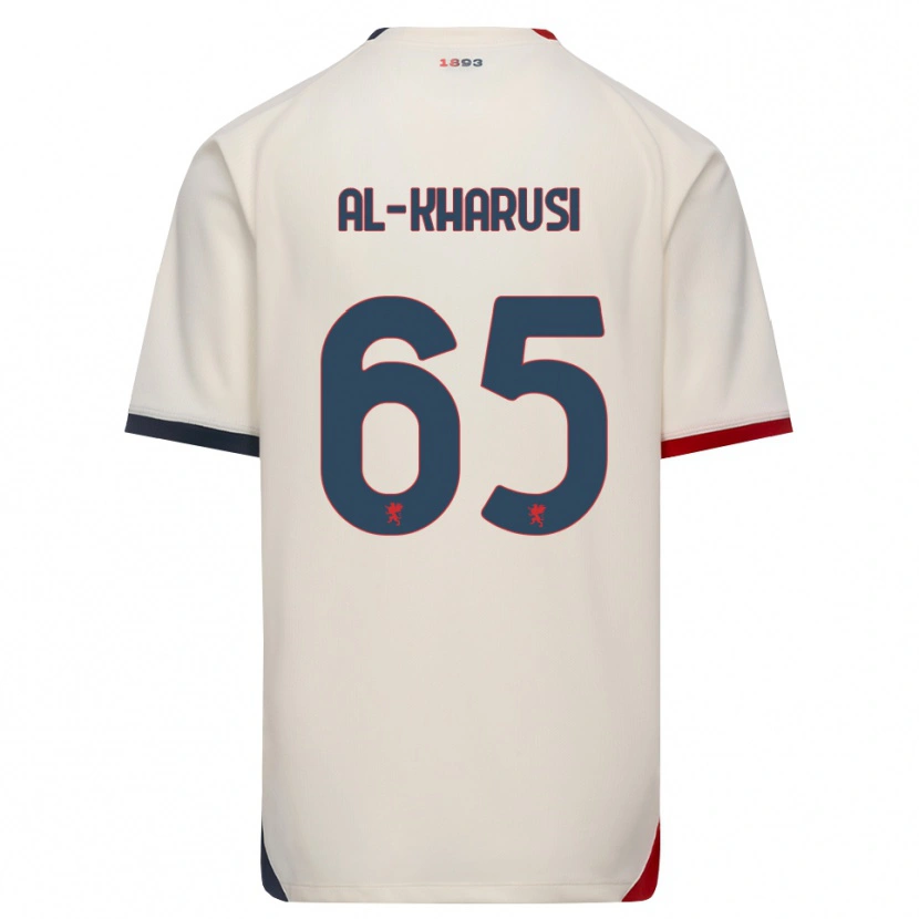 Danxen Mænd Suhayb Al-Kharusi #65 Off-White Rød Udebane Spillertrøjer 2026/27 Trøje T-Shirt