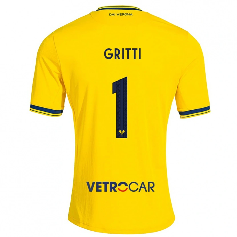 Danxen Mænd Alessia Gritti #1 Gul Rød Udebane Spillertrøjer 2026/27 Trøje T-Shirt