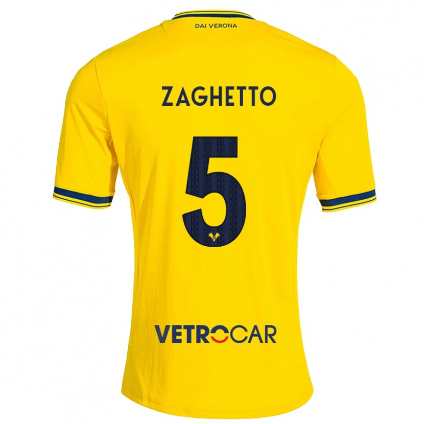 Danxen Mænd Habib Zaghetto #5 Gul Rød Udebane Spillertrøjer 2026/27 Trøje T-Shirt