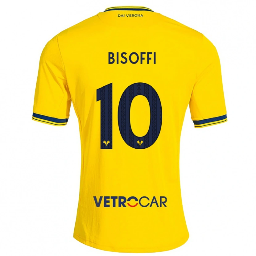 Danxen Mænd Luca Bisoffi #10 Gul Rød Udebane Spillertrøjer 2026/27 Trøje T-Shirt