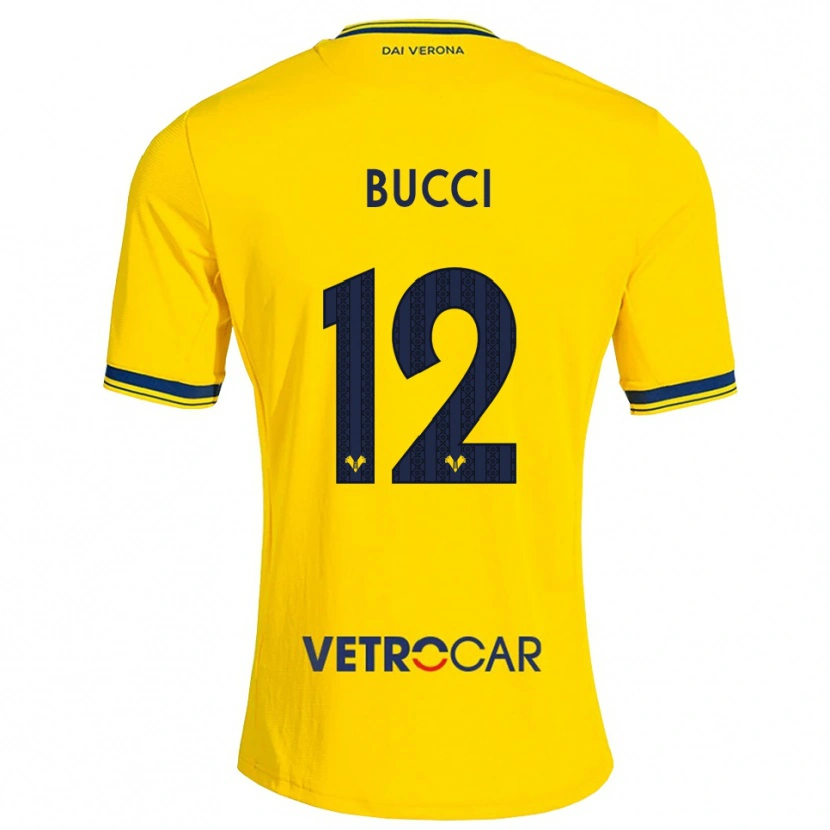 Danxen Mænd Irene Bucci #12 Gul Rød Udebane Spillertrøjer 2026/27 Trøje T-Shirt