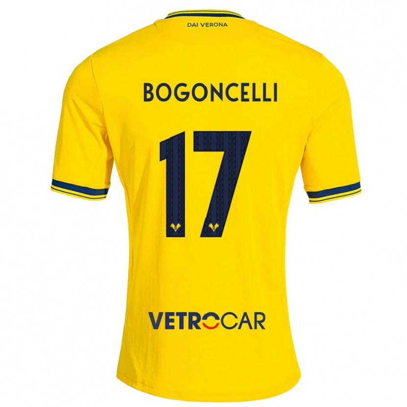 Danxen Mænd Pietro Bogoncelli #17 Gul Rød Udebane Spillertrøjer 2026/27 Trøje T-Shirt