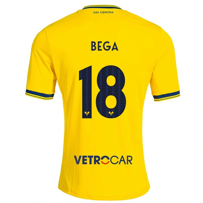 Danxen Mænd Leorat Bega #18 Gul Rød Udebane Spillertrøjer 2026/27 Trøje T-Shirt