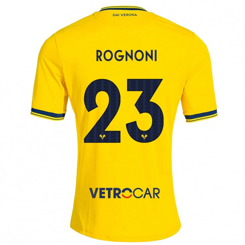 Danxen Mænd Alessia Rognoni #23 Gul Rød Udebane Spillertrøjer 2026/27 Trøje T-Shirt