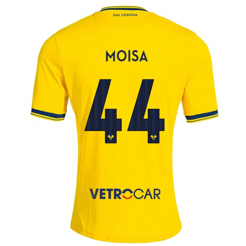 Danxen Mænd Davide Moisa #44 Gul Rød Udebane Spillertrøjer 2026/27 Trøje T-Shirt