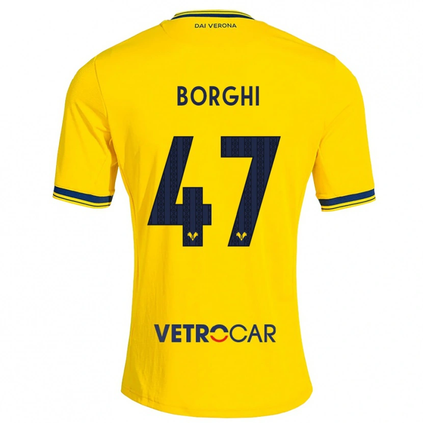 Danxen Mænd Arthur Borghi #47 Gul Rød Udebane Spillertrøjer 2026/27 Trøje T-Shirt