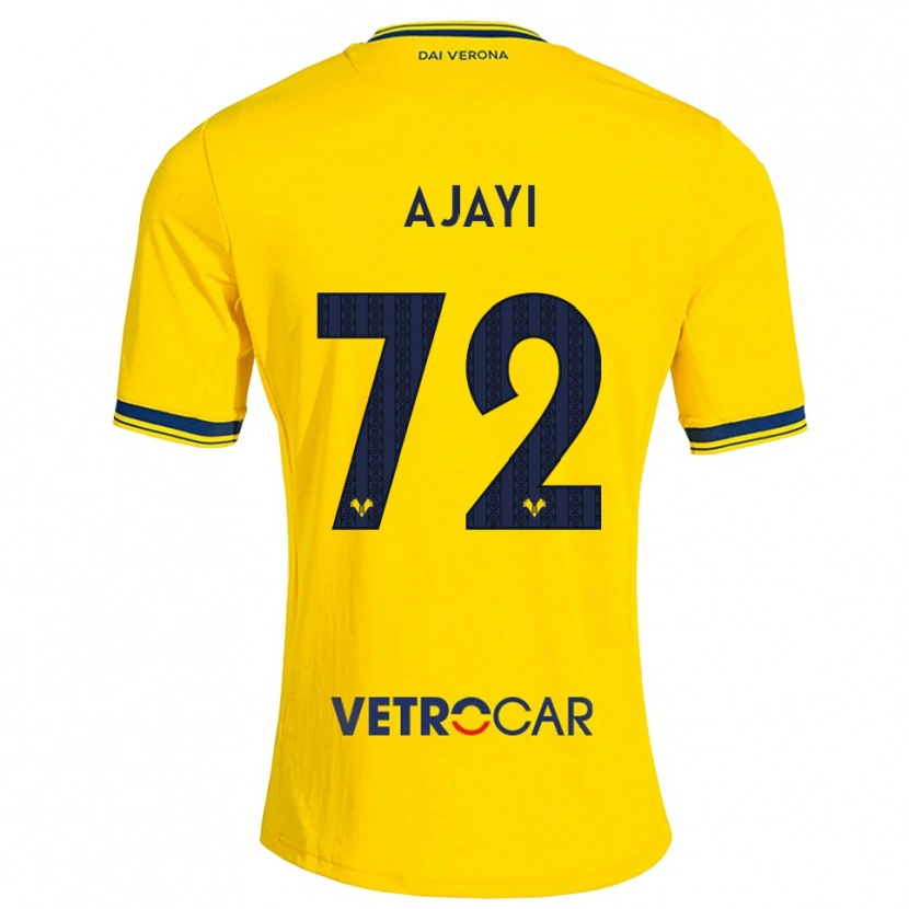 Danxen Mænd Junior Ajayi #72 Gul Rød Udebane Spillertrøjer 2026/27 Trøje T-Shirt
