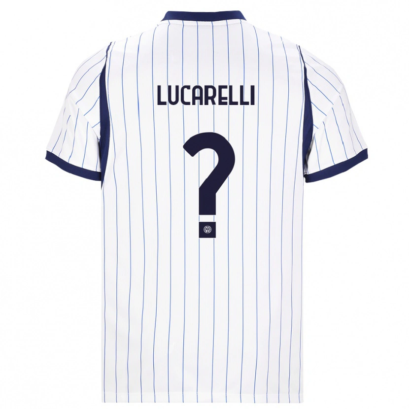 Danxen Mænd Diego Lucarelli #0 Hvid Marineblå Udebane Spillertrøjer 2026/27 Trøje T-Shirt