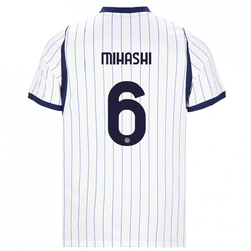 Danxen Mænd Mana Mihashi #6 Hvid Marineblå Udebane Spillertrøjer 2026/27 Trøje T-Shirt