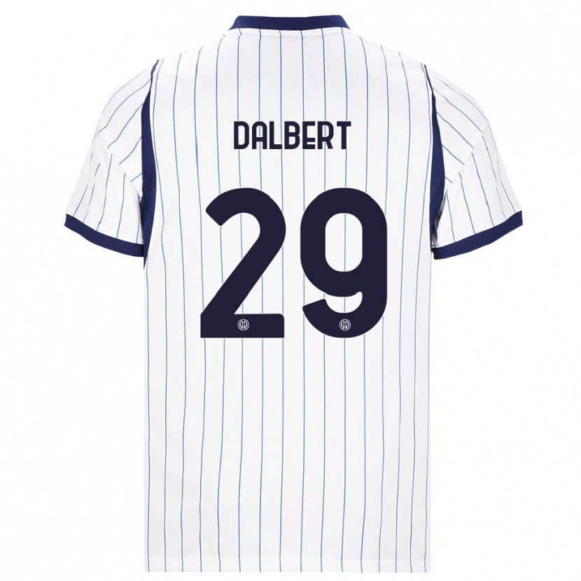 Danxen Mænd Dalbert #29 Hvid Marineblå Udebane Spillertrøjer 2026/27 Trøje T-Shirt