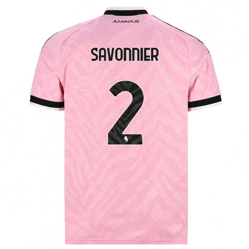 Danxen Mænd Nelson Savonnier #2 Pink Sort Udebane Spillertrøjer 2026/27 Trøje T-Shirt