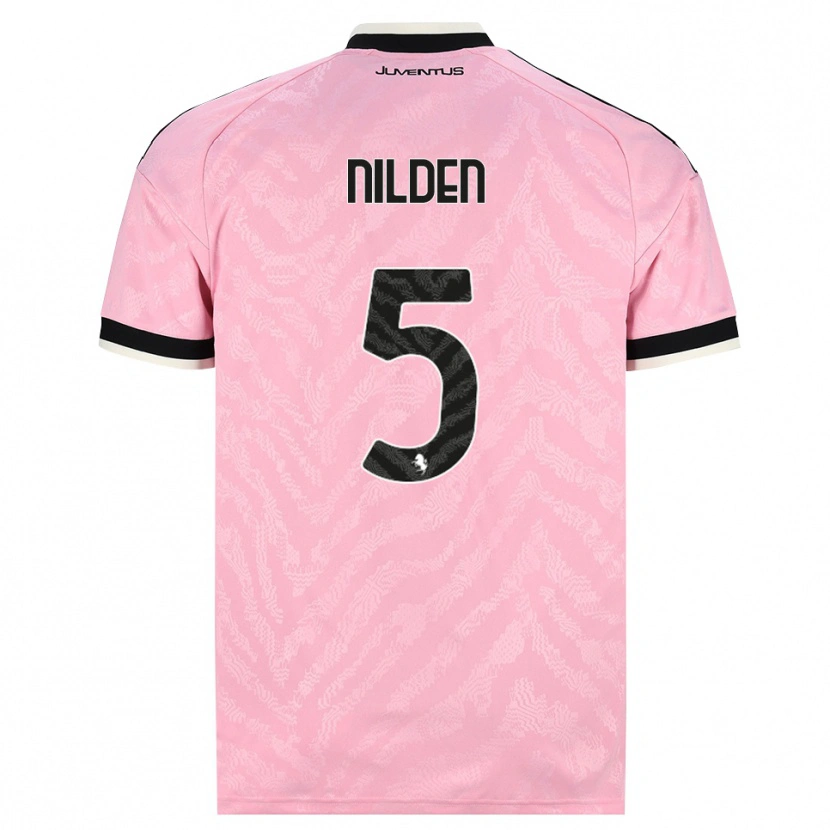Danxen Mænd Amanda Nilden #5 Pink Sort Udebane Spillertrøjer 2026/27 Trøje T-Shirt