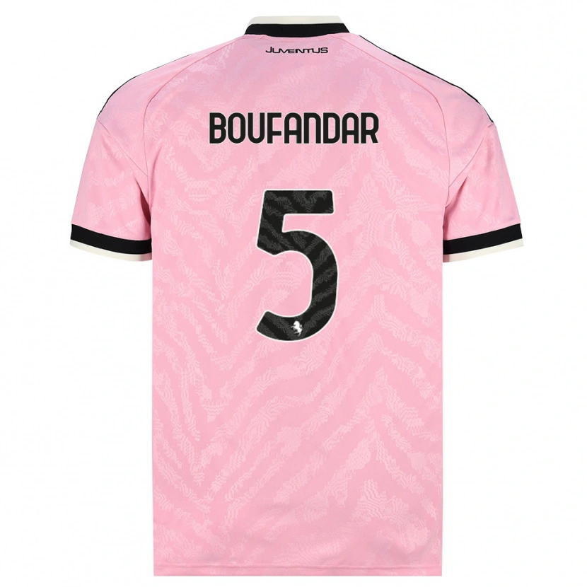Danxen Mænd Adam Boufandar #5 Pink Sort Udebane Spillertrøjer 2026/27 Trøje T-Shirt