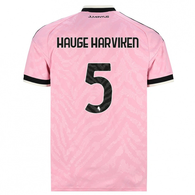 Danxen Mænd Mathilde Hauge Harviken #5 Pink Sort Udebane Spillertrøjer 2026/27 Trøje T-Shirt