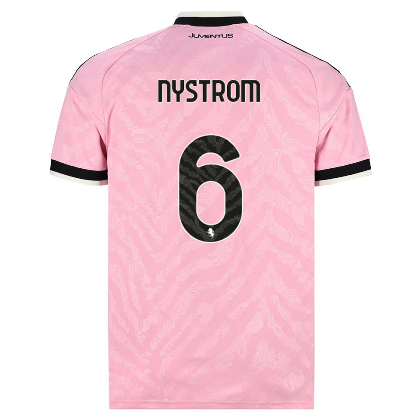 Danxen Mænd Paulina Nyström #6 Pink Sort Udebane Spillertrøjer 2026/27 Trøje T-Shirt