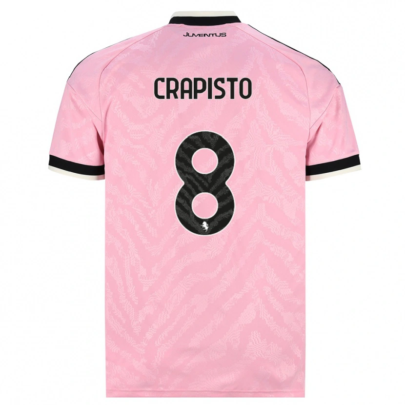 Danxen Mænd Francesco Crapisto #8 Pink Sort Udebane Spillertrøjer 2026/27 Trøje T-Shirt