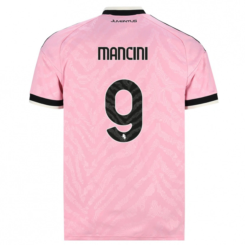 Danxen Mænd Tommaso Mancini #9 Pink Sort Udebane Spillertrøjer 2026/27 Trøje T-Shirt