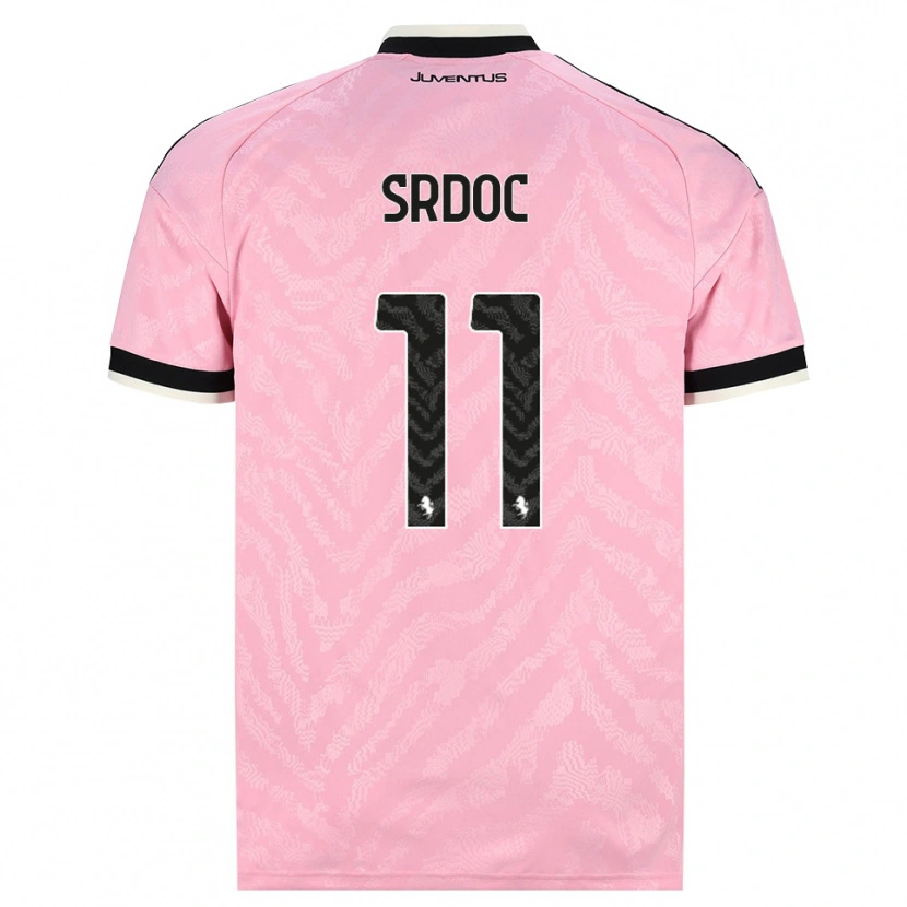 Danxen Mænd Ivano Srdoc #11 Pink Sort Udebane Spillertrøjer 2026/27 Trøje T-Shirt