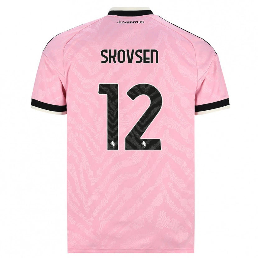 Danxen Mænd Matilde Lundorf Skovsen #12 Pink Sort Udebane Spillertrøjer 2026/27 Trøje T-Shirt