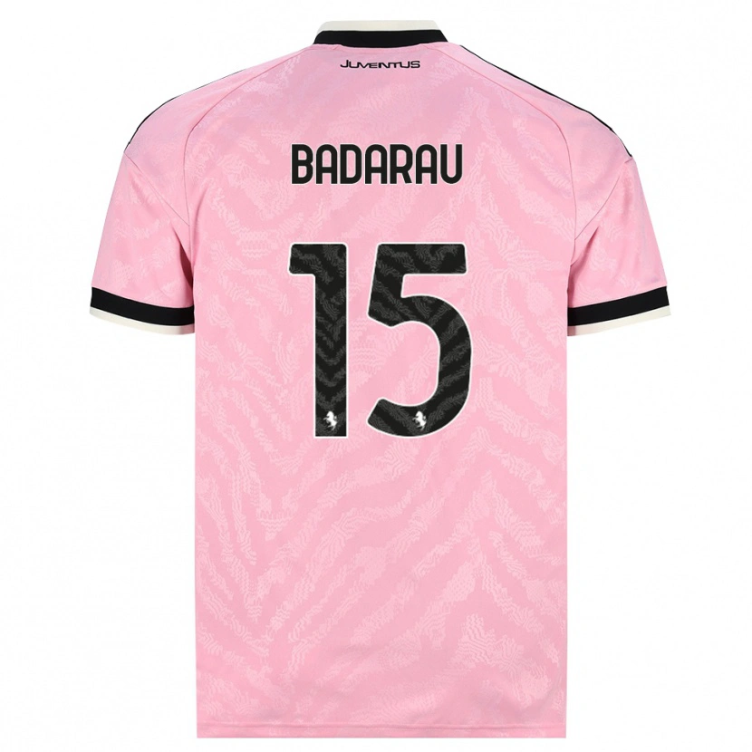 Danxen Mænd Fabio Bădărău #15 Pink Sort Udebane Spillertrøjer 2026/27 Trøje T-Shirt