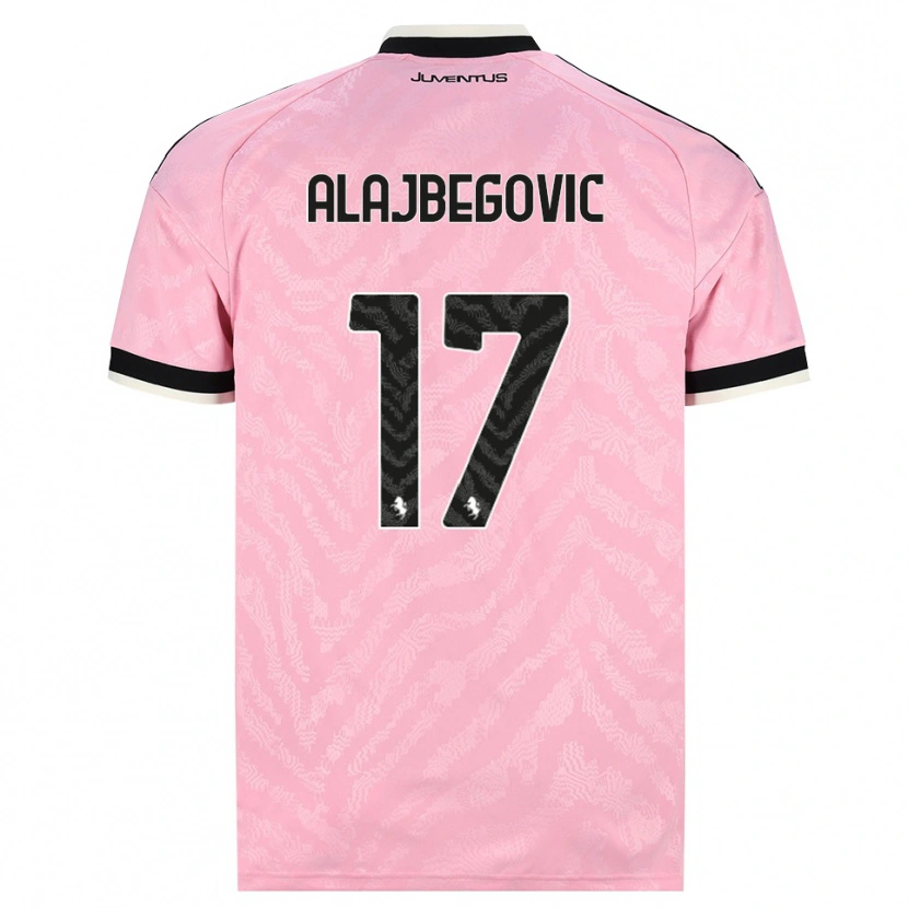 Danxen Mænd Kerim Alajbegovic #17 Pink Sort Udebane Spillertrøjer 2026/27 Trøje T-Shirt